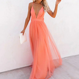 Genoveva | Maxikleid Korallenlicht