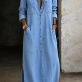 Dana | Jeanskleid mit Knopfleiste