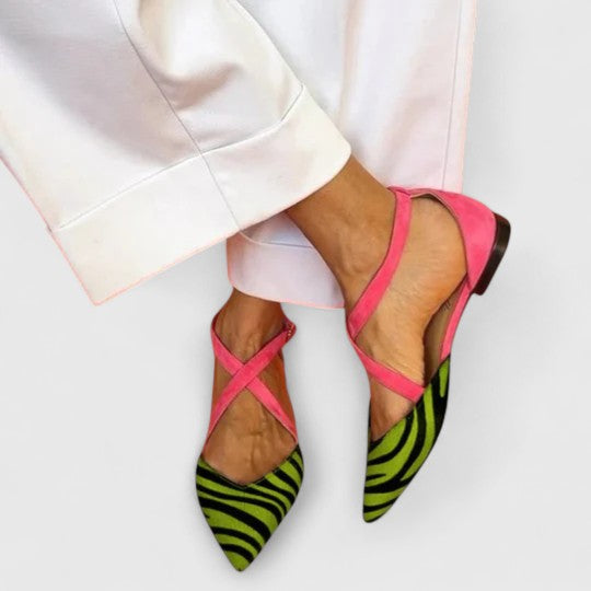 Khreysa - Elegante Ballerinas mit Riemen