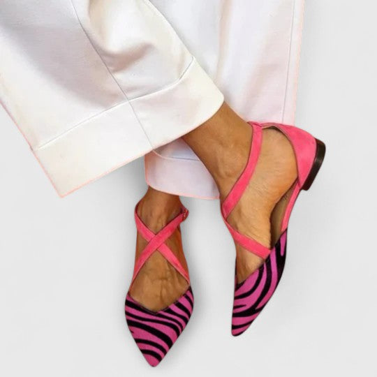 Khreysa - Elegante Ballerinas mit Riemen