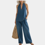 Ina | Zweiteiliges Denim-Set im Vintage-Wash