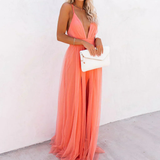 Genoveva | Maxikleid Korallenlicht