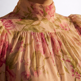 Rosalie | Langes Blumenkleid aus Chiffon