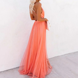 Genoveva | Maxikleid Korallenlicht