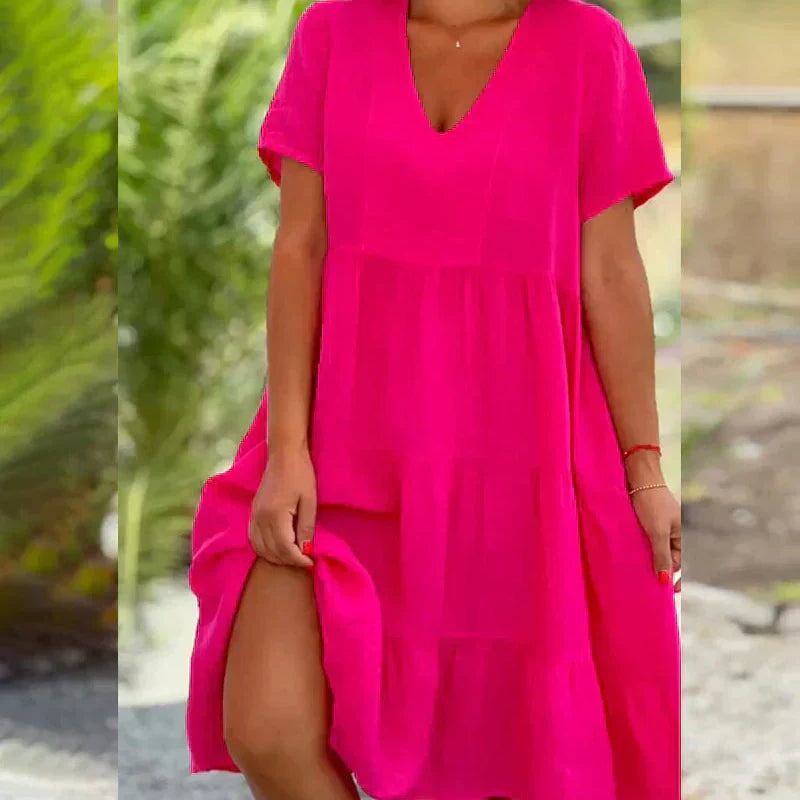Bexley - Lässiges Sommerkleid mit V-Ausschnitt