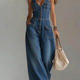 Sofie | Lässiger Denim-Jumpsuit