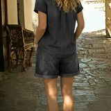 Steffi | Bequemes kurzes Denim-Set