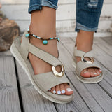 Skylar - Flache Sandalen mit Metallschnalle