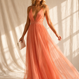 Genoveva | Maxikleid Korallenlicht