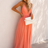 Genoveva | Maxikleid Korallenlicht