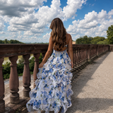 Ursula | Florales Midikleid mit Rüschen