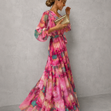 Hanna | Wickelkleid mit Blumenmuster