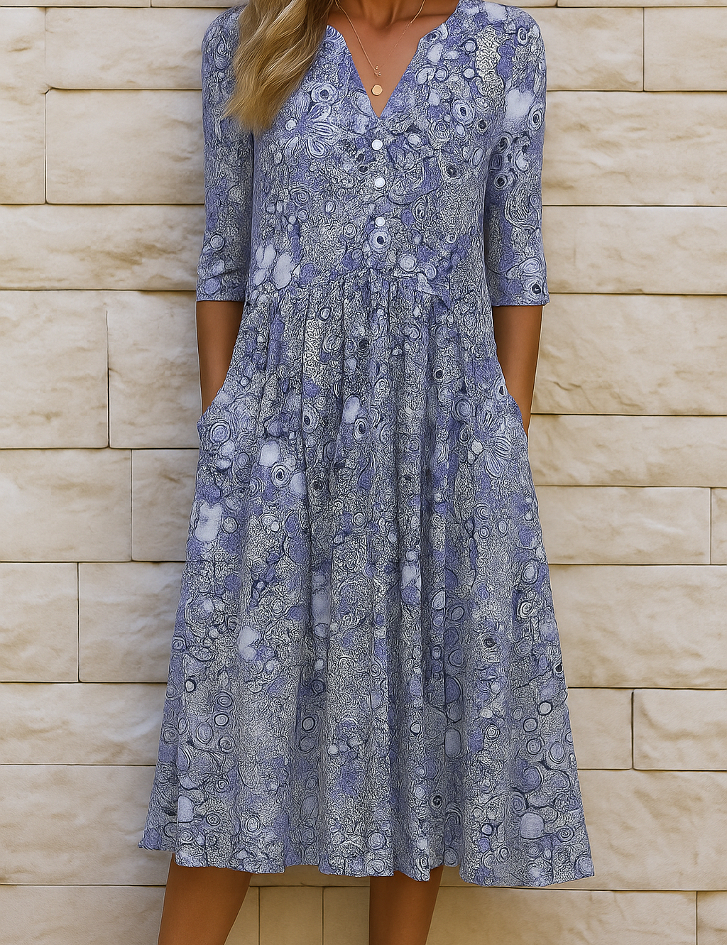 Harlow | Elegantes Kleid mit V-Ausschnitt