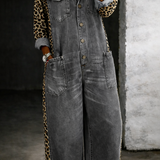 Amanda | Klassischer Denim-Jumpsuit