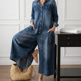 Diana | Vintage-Jumpsuit mit Knopfleiste