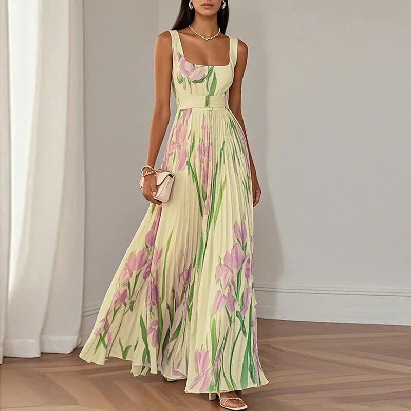 Ottilie | Florales Maxikleid in A-Linie