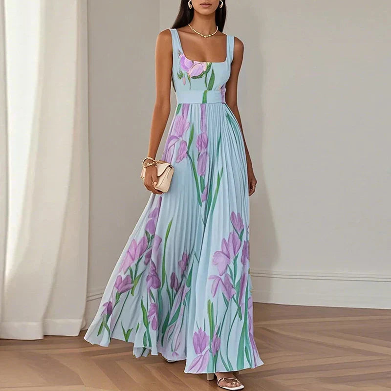 Ottilie | Florales Maxikleid in A-Linie