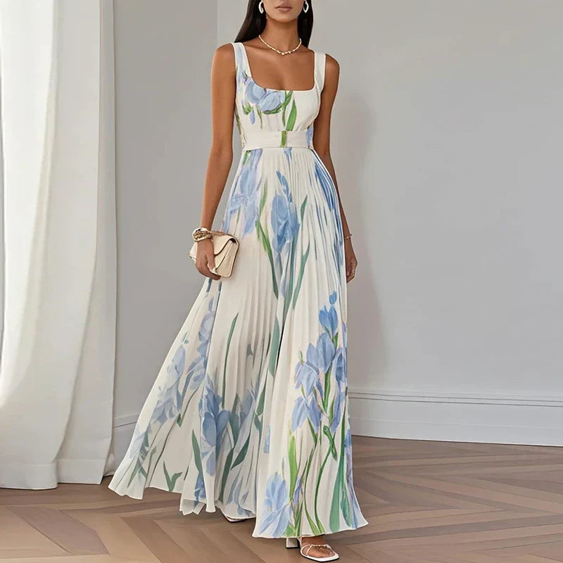 Ottilie | Florales Maxikleid in A-Linie