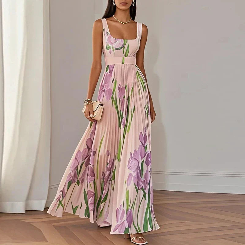 Ottilie | Florales Maxikleid in A-Linie