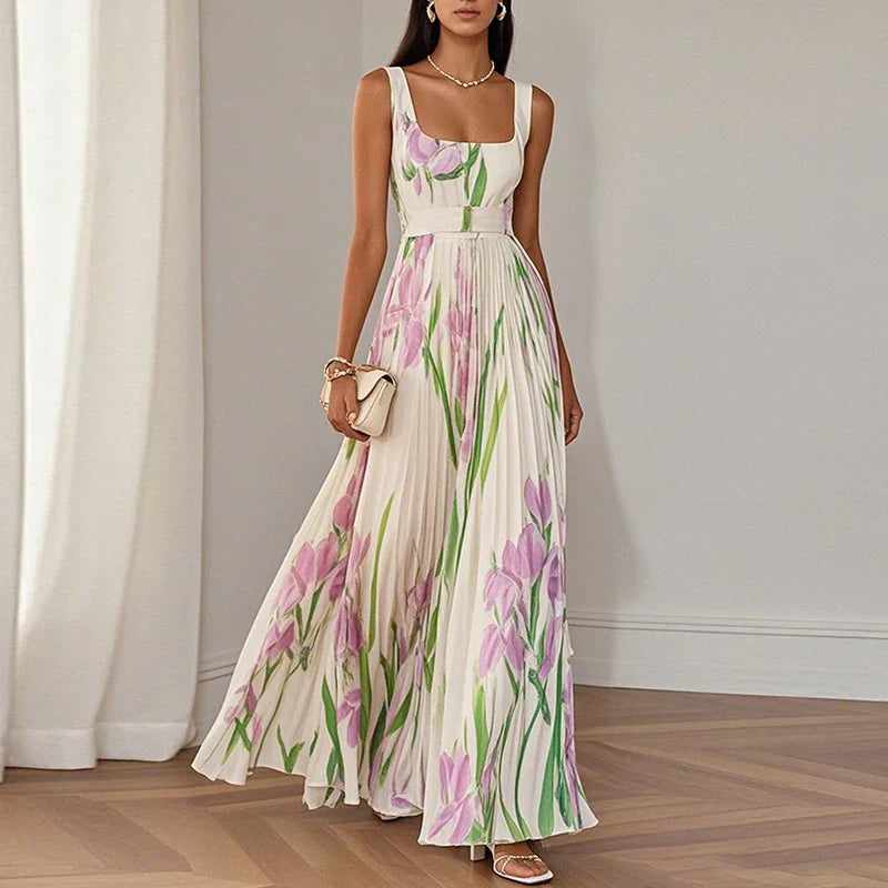 Ottilie | Florales Maxikleid in A-Linie