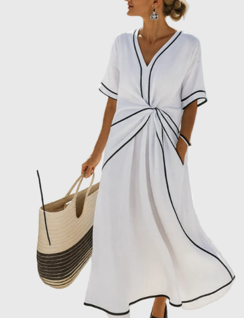 Helena | Maxikleid mit Drapierung