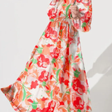 Carolin | Feminines Kleid mit Blumenmuster