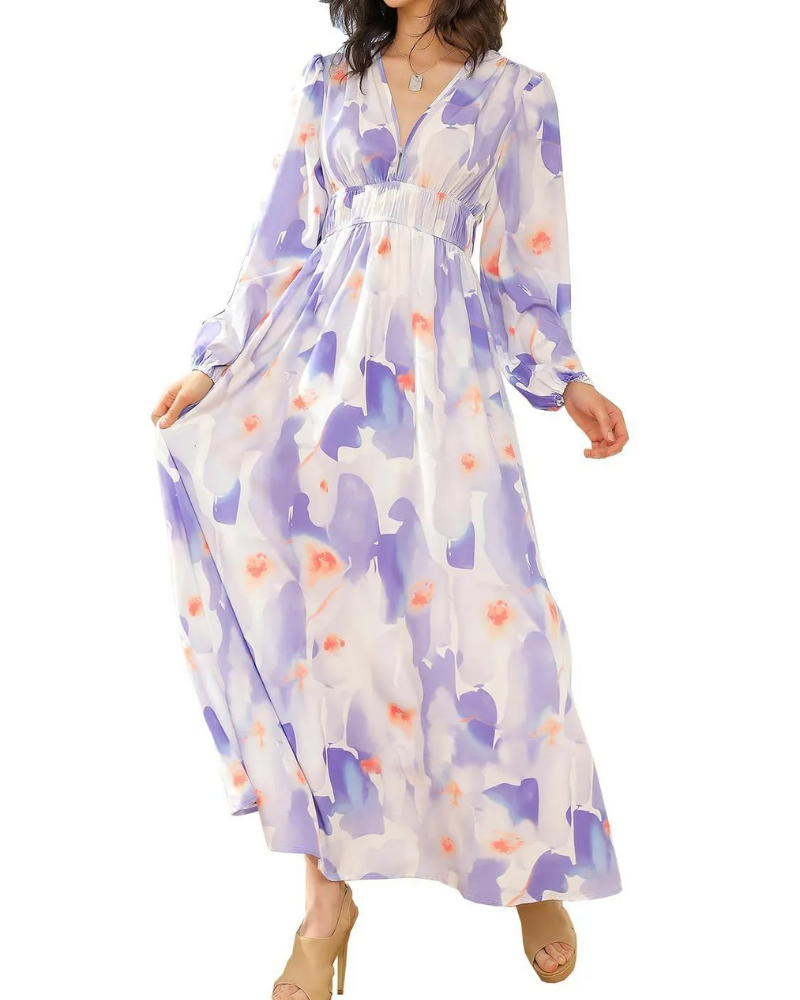 Carolin | Feminines Kleid mit Blumenmuster