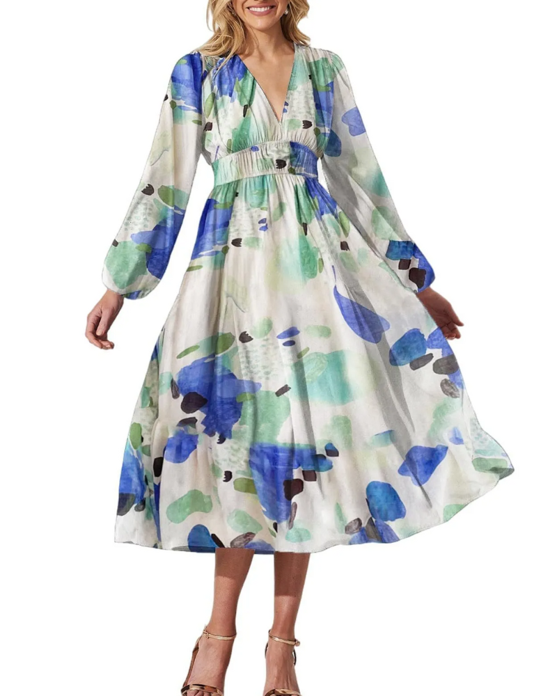 Carolin | Feminines Kleid mit Blumenmuster
