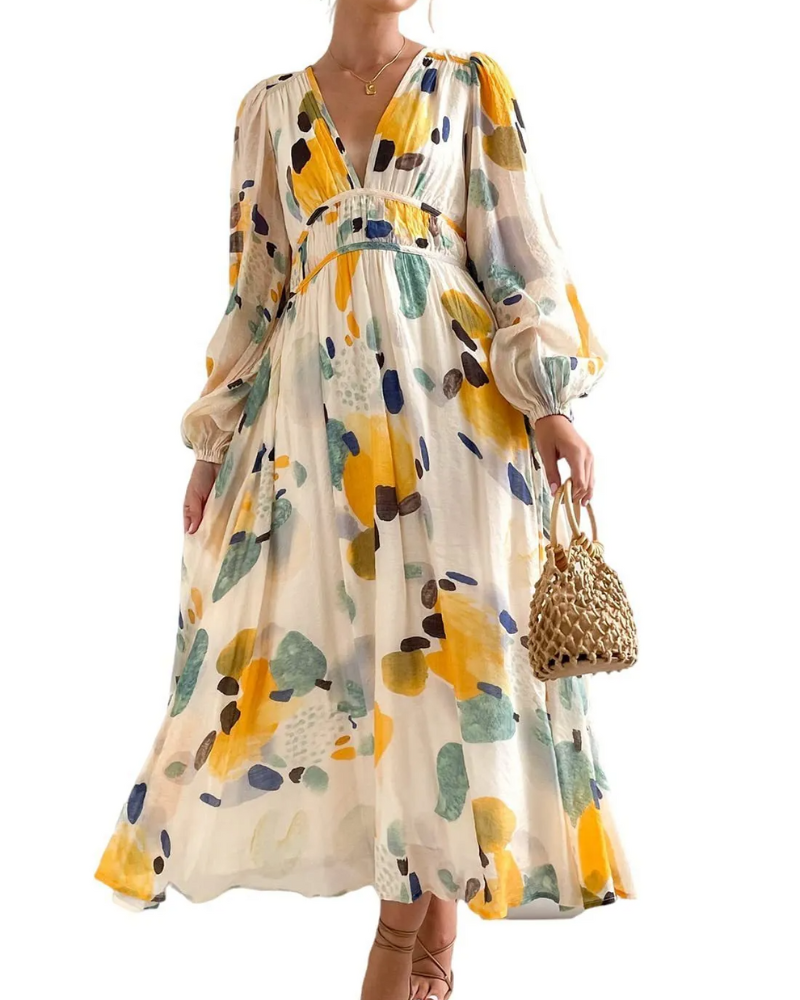 Carolin | Feminines Kleid mit Blumenmuster
