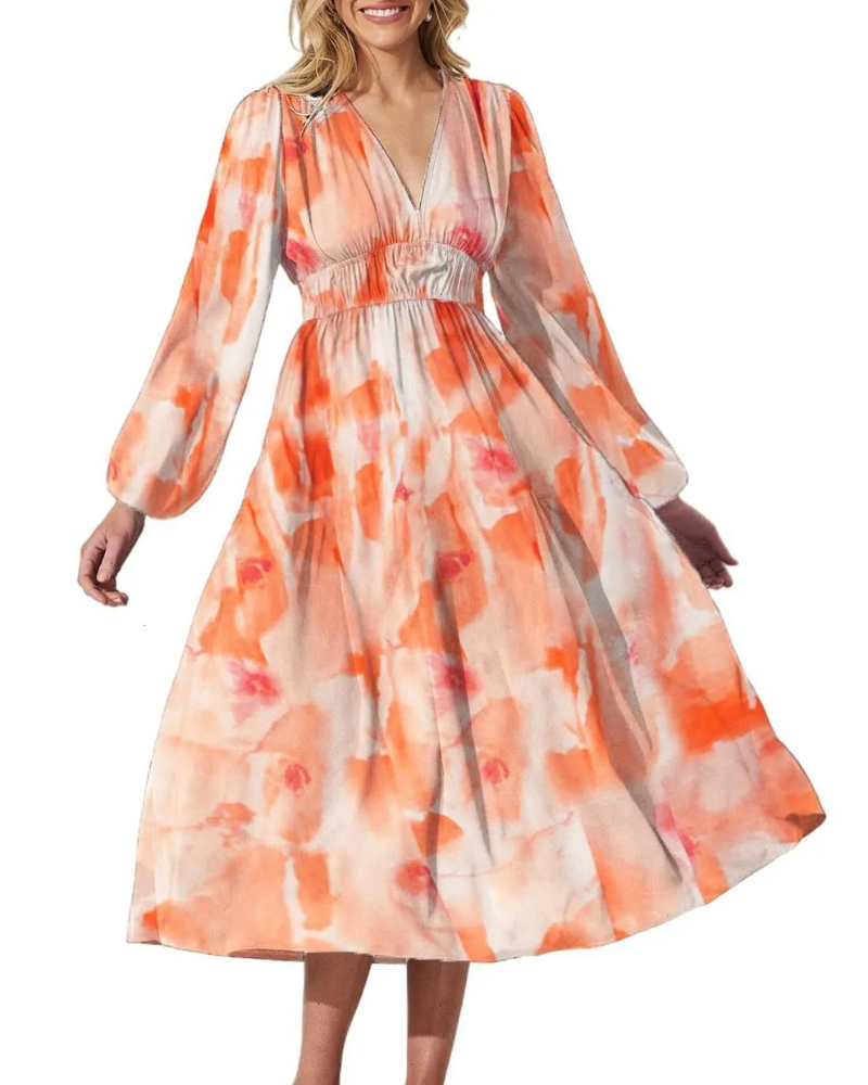 Carolin | Feminines Kleid mit Blumenmuster