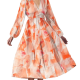 Carolin | Feminines Kleid mit Blumenmuster