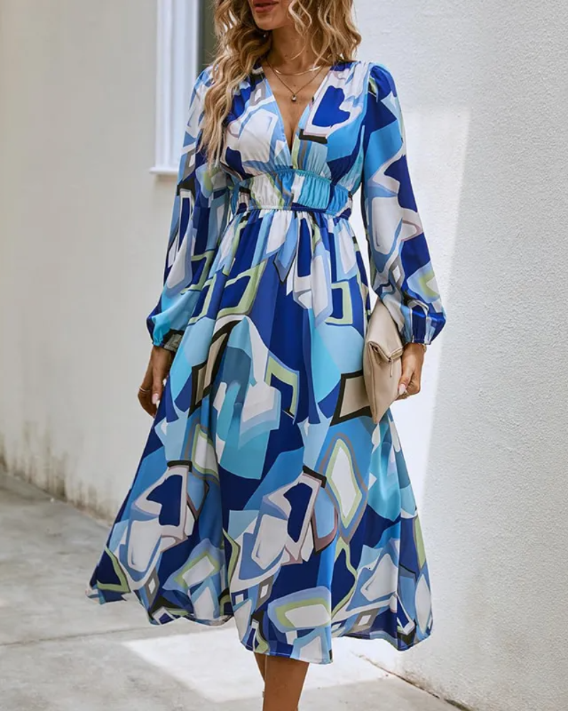 Carolin | Feminines Kleid mit Blumenmuster