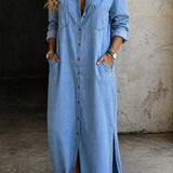 Dana | Jeanskleid mit Knopfleiste