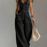 Sofie | Lässiger Denim-Jumpsuit