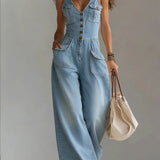 Sofie | Lässiger Denim-Jumpsuit