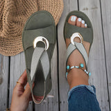 Skylar - Flache Sandalen mit Metallschnalle