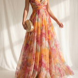 Gesine | Bezauberndes Maxikleid mit Blumenmuster