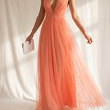Genoveva | Maxikleid Korallenlicht