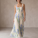 Ottilie | Florales Maxikleid in A-Linie