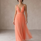 Genoveva | Maxikleid Korallenlicht