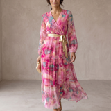 Hanna | Wickelkleid mit Blumenmuster