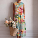 Karla™ | Elegantes Midikleid mit buntem Print