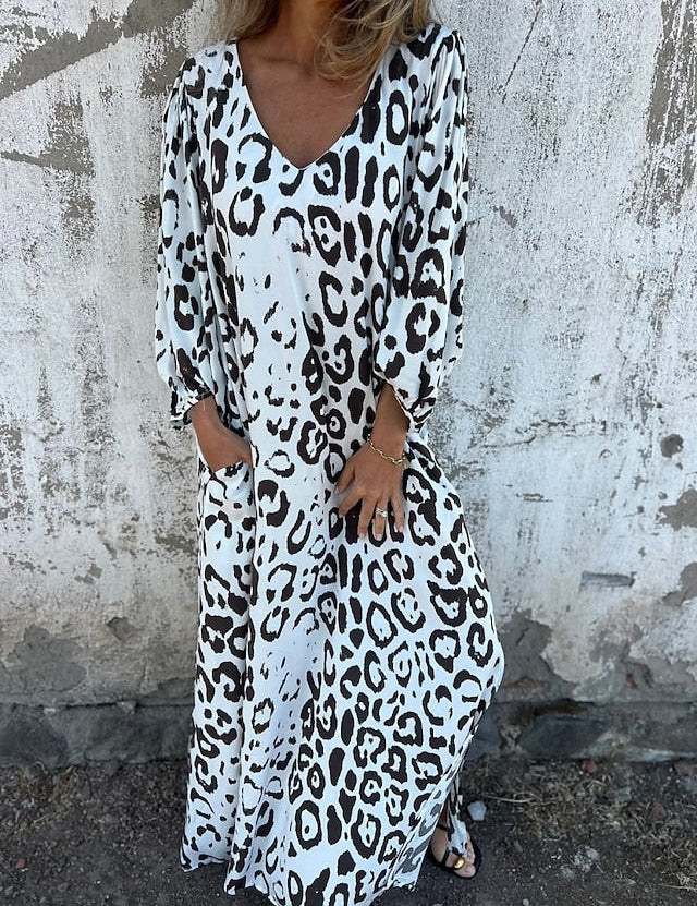 Jessa - Maxikleid Leopard