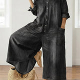 Diana | Vintage-Jumpsuit mit Knopfleiste