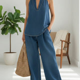 Ina | Zweiteiliges Denim-Set im Vintage-Wash
