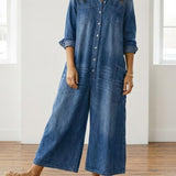 Diana | Vintage-Jumpsuit mit Knopfleiste