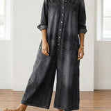 Diana | Vintage-Jumpsuit mit Knopfleiste