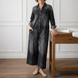 Diana | Vintage-Jumpsuit mit Knopfleiste