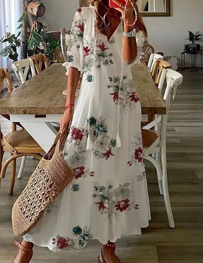 LUNA | BOHO MIDI-KLEID FÜR EINEN UNGEZWUNGENEN LOOK